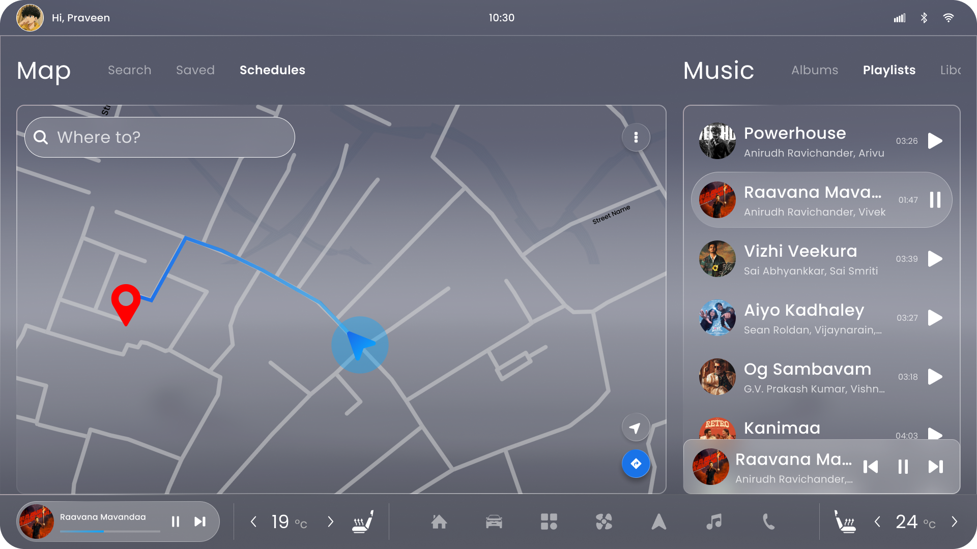 Highway mode interface