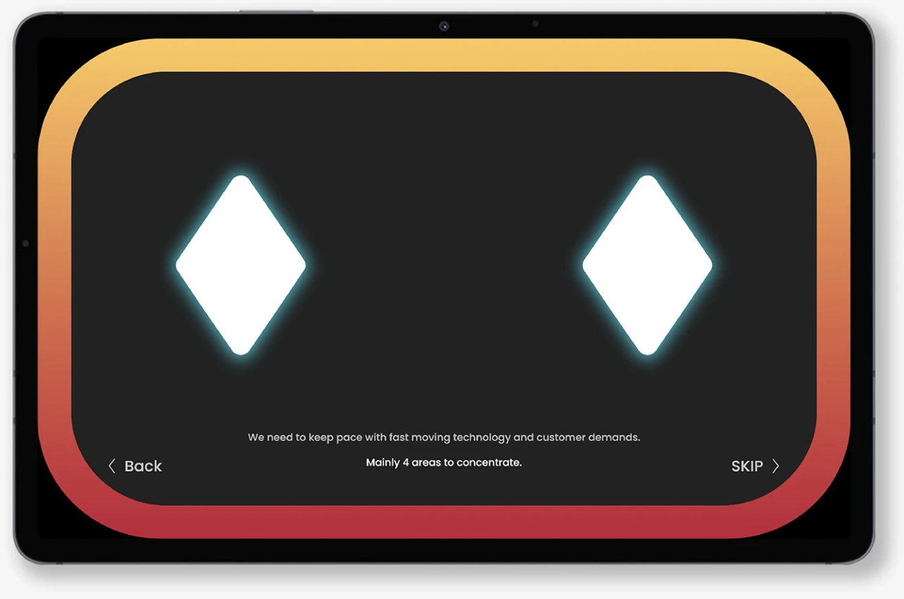 Voice interaction screen