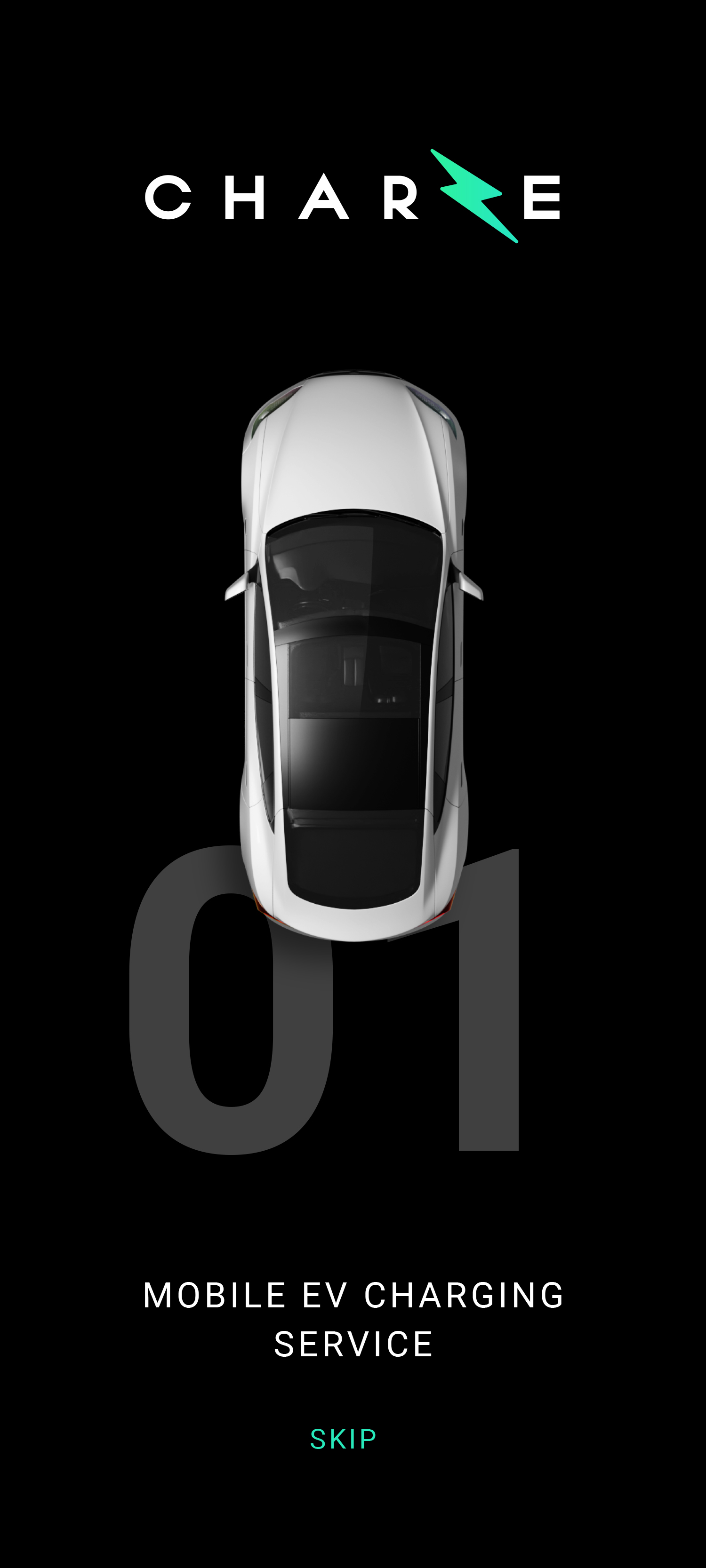Charze — mobile EV charging service splash