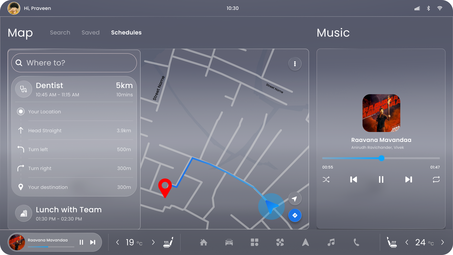 City mode interface